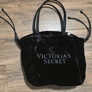 Victoria's Secret Black Tote with Embroidered Logo